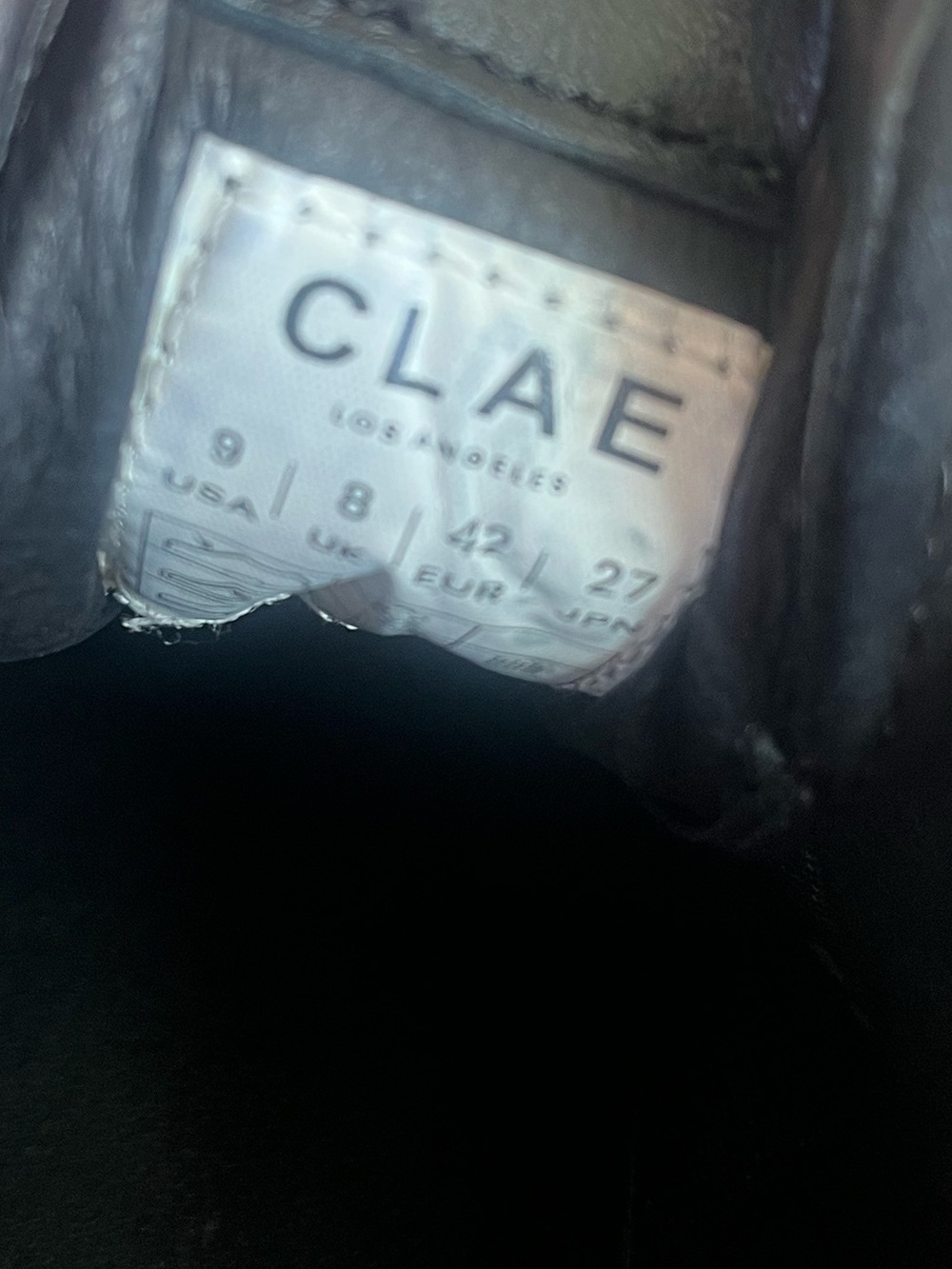 CLAE Haywood Black Dark Gum Men - Sneakers Clae - Size 9 β’ EUC - Picture 11 of 11